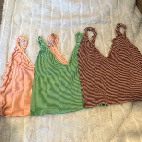 🌺free people washed seamless crop top - Picture 9 of 17